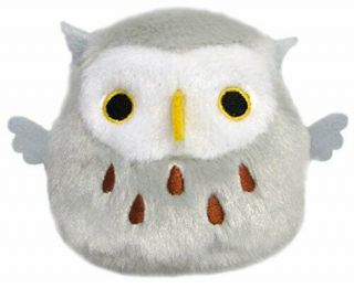Sanei Tori Dango Bird Plush Doll Gray Horned Owl Stuffed Toy 7cm