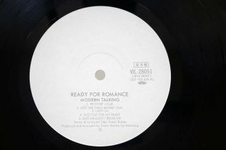 MODERN TALKING READY FOR ROMANCE HANSA VIL - 28051 Japan OBI PROMO VINYL LP 3