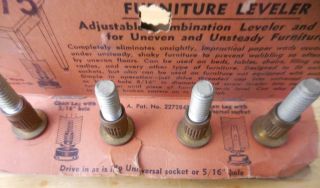 Vintage DOMES OF SILENCE Furniture Levelers Old Stock 4