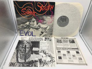 Sonic Youth " Evol " Post - Punk Indie Lp Sst 059 1st Press 1986 W/ Inserts Nm