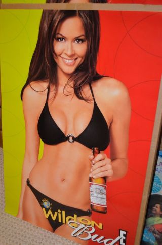 3 Wild Bud E Budweiser Beer Hot Sexy Swimsuit Bikini Model Woman Promo Posters