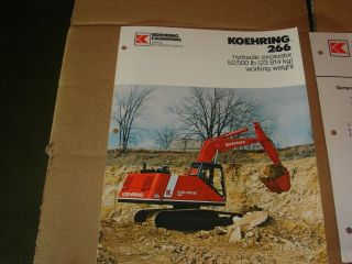 Koehring 266 Excavator Dealers Sales Brochure Pamphlet 2