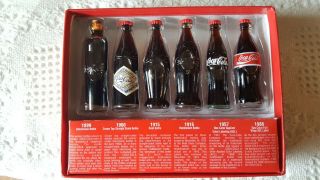 Evolution Of The Coca - Cola Contour Bottle Set -