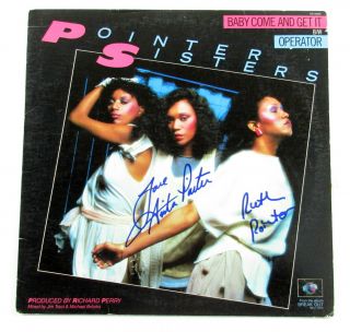 Anita & Ruth Pointer Signed Record Album The Pointer Sisters Operator 2 Auto