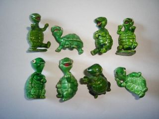 Kinder Surprise Set - Tapsi Tortels Turtles Island 1987 - Figures Collectibles