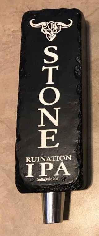 Stone Ruination Ipa India Pale Ale Beer Tap Handle 8 " In Shape
