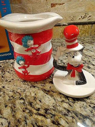 Dr.  Seuss 2001 Cat in the Hat Ceramic Cookie Jar 3