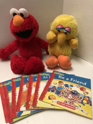 Sesame Street My First Manners Book With Elmo & Big Bird Plush Toy
