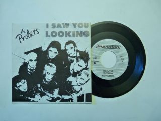 The Probers I Saw You Looking 7 " 45 Rare Private Press Ri Power Pop Indie 1980