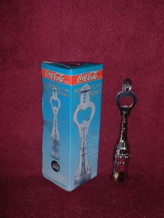 1999 Issue Coca - Cola Chrome Plated " Collectible  Kitchen " Bottle/can Opener
