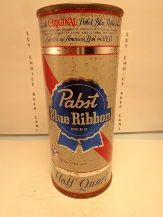 Pabst Blue Ribbon 16oz.  Flat Top Beer Can 233 - 23 Peoria Height Ill.