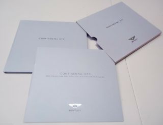 Bentley 2009 Continental Gtc Dealer Brochure / Specification Book Set