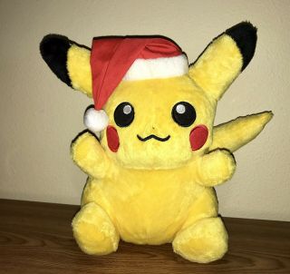 Christmas Santa Hat Pikachu Plush Pokemon Center