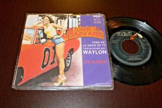 Catherine Bach Cover The Dukes Of Hazzard Ost 1981 Mexico 7 " 45 Sexy Cheesecake