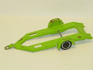 Vintage Mini Tonka Green Trailer,  Pressed Steel Toy