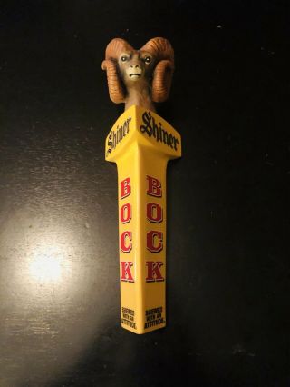 Shiner Bock Ram Head Beer Tap Handle Lever Approximately 11 Inches