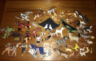 Schleich Safari Papo K&m Horses Medieval Pirates Knights Cats Sea Life Figures