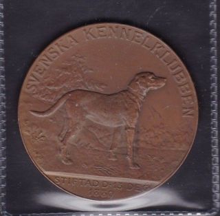 Large 1889 Swedish Kennel Club Dog Medal