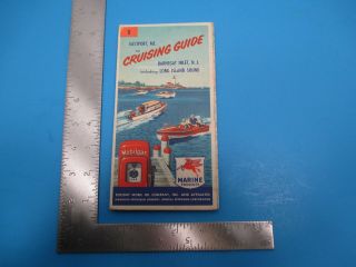 Vintage Eastport Maine Cruising Guide Socony Advertising Travel Map S3866