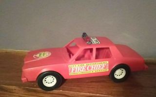 Vintage Processed Plastics Fire Chief Car (, All Stickers Intact)