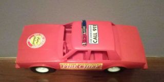 Vintage Processed Plastics Fire Chief Car (, all stickers intact) 2