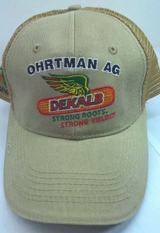 Asgrow Dekalb Seeds Ohrtman Ag Strong Roots Hat Cap Mesh Farmer Ringsted Iowa