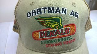 Asgrow Dekalb Seeds Ohrtman Ag strong roots Hat Cap mesh farmer Ringsted Iowa 2