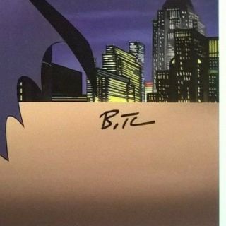 BATMAN THE ANIMATED SERIES GICLEE PRINT SIGNED ANIMATION CEL JUSTICE LEAGUE 3