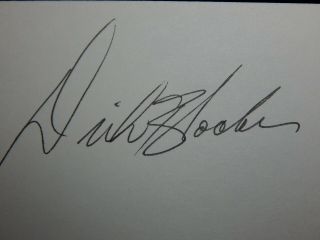Dirk Blocker Actor Autograph Signature Signed Card