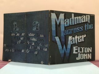 Elton John " Madman Across The Water " Lp 1971 Us Uni93120 With Booklet