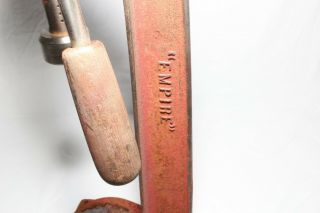 Vintage EMPIRE Cast Iron Bottle Capper Press 3