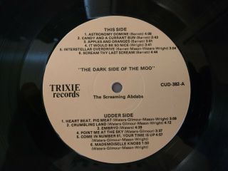 Pink Floyd - - Rare 1986 " Dark Side Of The Moo " Rarities Lp