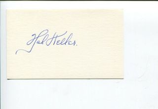 Hal Keller 1949 - 52 Washington Senators Signed Autograph