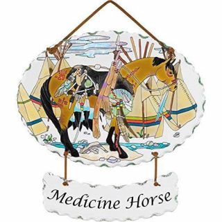 Trail Painted Ponies Medicine Horse Joan Baker Designs Glass Suncatcher