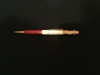 Vintage Planter Mr.  Peanut Mechanical Pencil Red & White