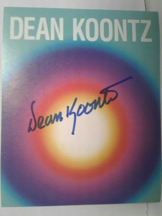 Dean Koontz Authentic Hand Signed Autograph Book Plate - 1 Best Author