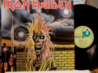 Iron Maiden Self Titled 1st 1980 Us Press - Harvest St - 12094 - Ex Vinyl Metal