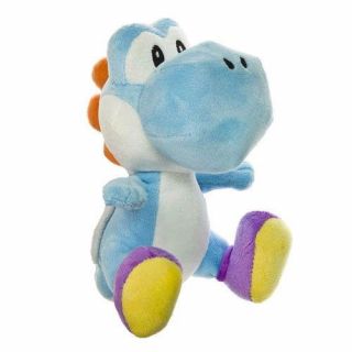 Real Little Buddy (1219) Mario Light Blue Yoshi Stuffed Plush Doll
