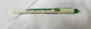 1990 Sanrio Kero Keroppi Frog Pen Green Ink Usa Made In Japan