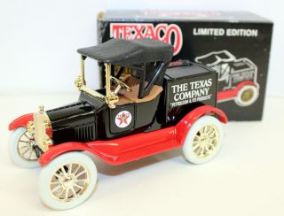 Vintage 1988 Texaco 1918 Ford Runabout Ertl Diecast Coin Bank - Series 5