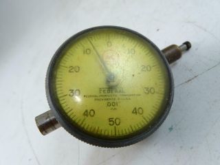 Vintage Allis Chalmers Federal Products Micrometer Gauge Tool Machinist Old