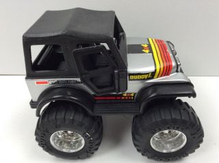 Vintage Buddy L Big Bruiser 4x4 Off - Road Jeep Renegade Silver 1984 Toy Vehicle