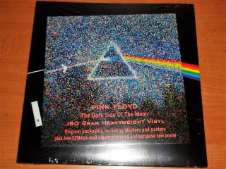 Pink Floyd - The Dark Side Of The Moon - Stickers - Poster - 180 Gram Vinyl Lp