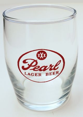 Exc 1950s - 1960s Old Logo San Antonio Texas Pearl Beer 6 Oz.  Glass
