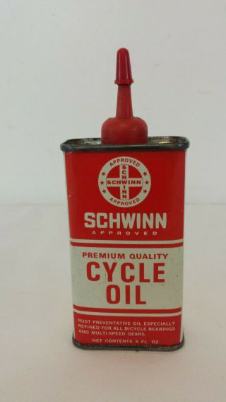 Vintage Schwinn Cycle Oil Handy Oiler Can 4oz.
