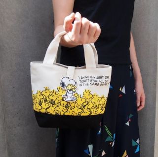 PEANUTS Patch lunch bag Woodstock Snoopy f/s from Japan 6