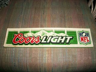 Vintage Coors Light Bar Mat Nfl