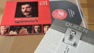 Queen Live Bohemian Rhapsody 1991 Korea Vinyl Lp 12 " W/insert 12track