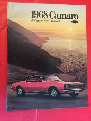 1968 Chevrolet " Camaro " Car Dealer Sales Brochure