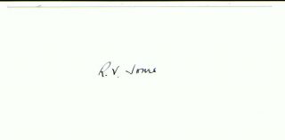 Reginald Victor Jones World War Ii Military Intelligence Signed Card